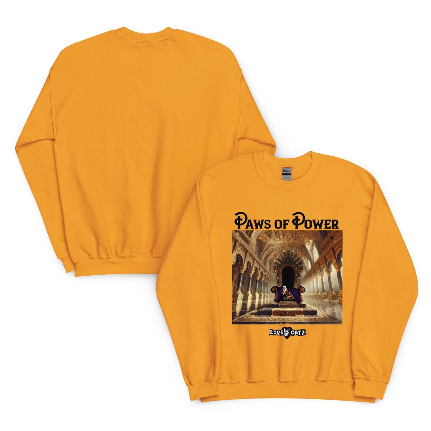 Paws of Power: Sweatshirt (2XL–5XL) - Design 01