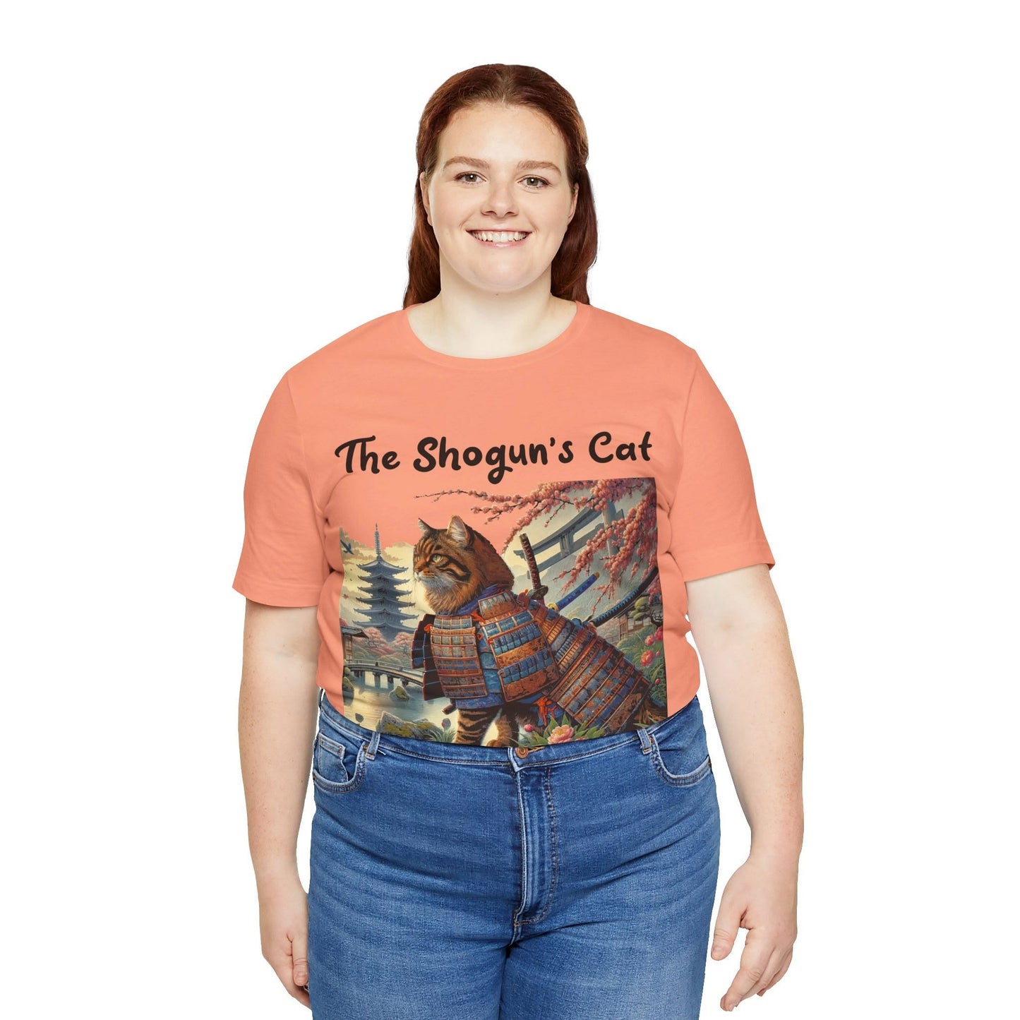 Shogun's Cat Story: T-shirt (2XL–5XL) - Design 01 - Double-Sided
