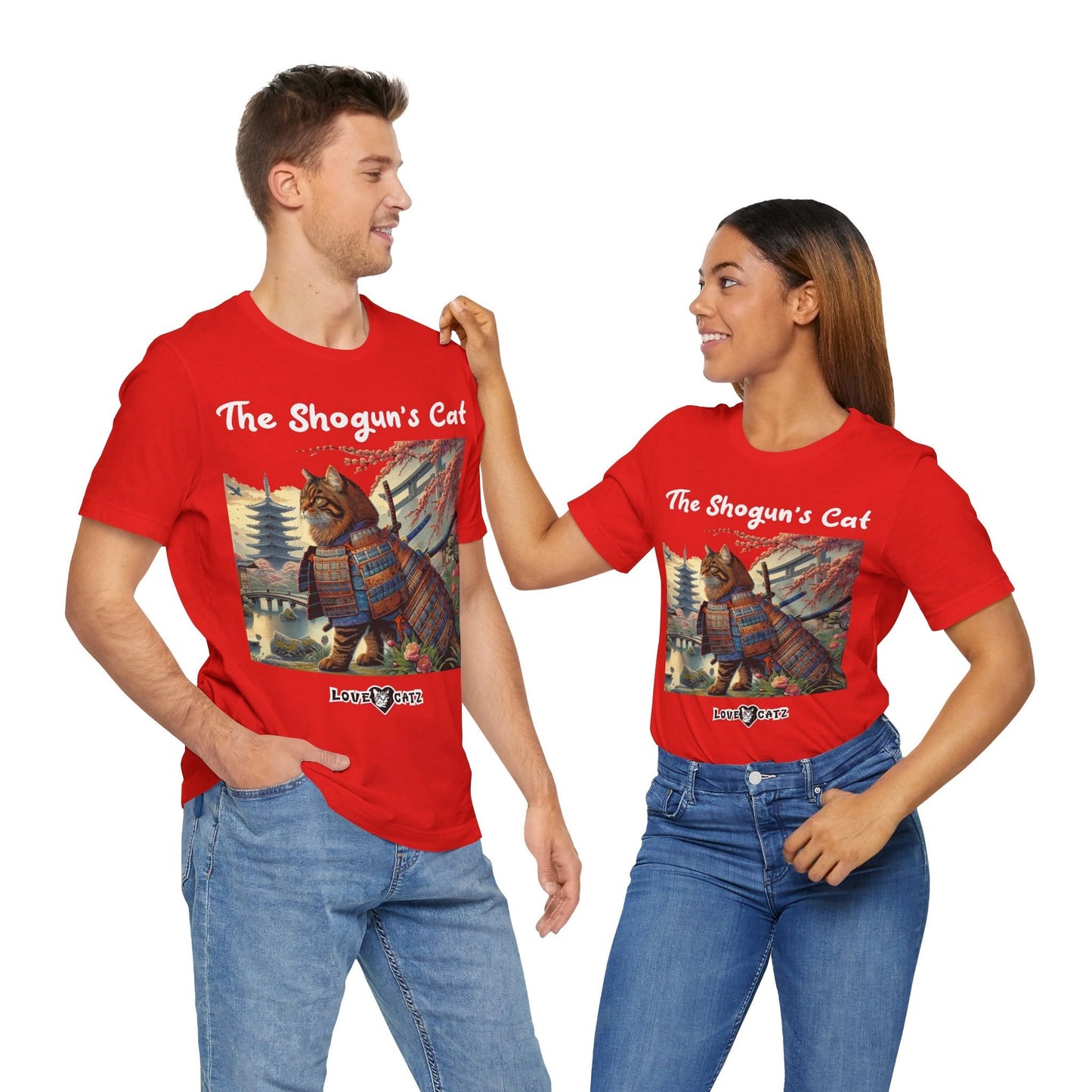 Shogun's Cat Story: T-shirt (S–XL) - Design 01 - Double-Sided
