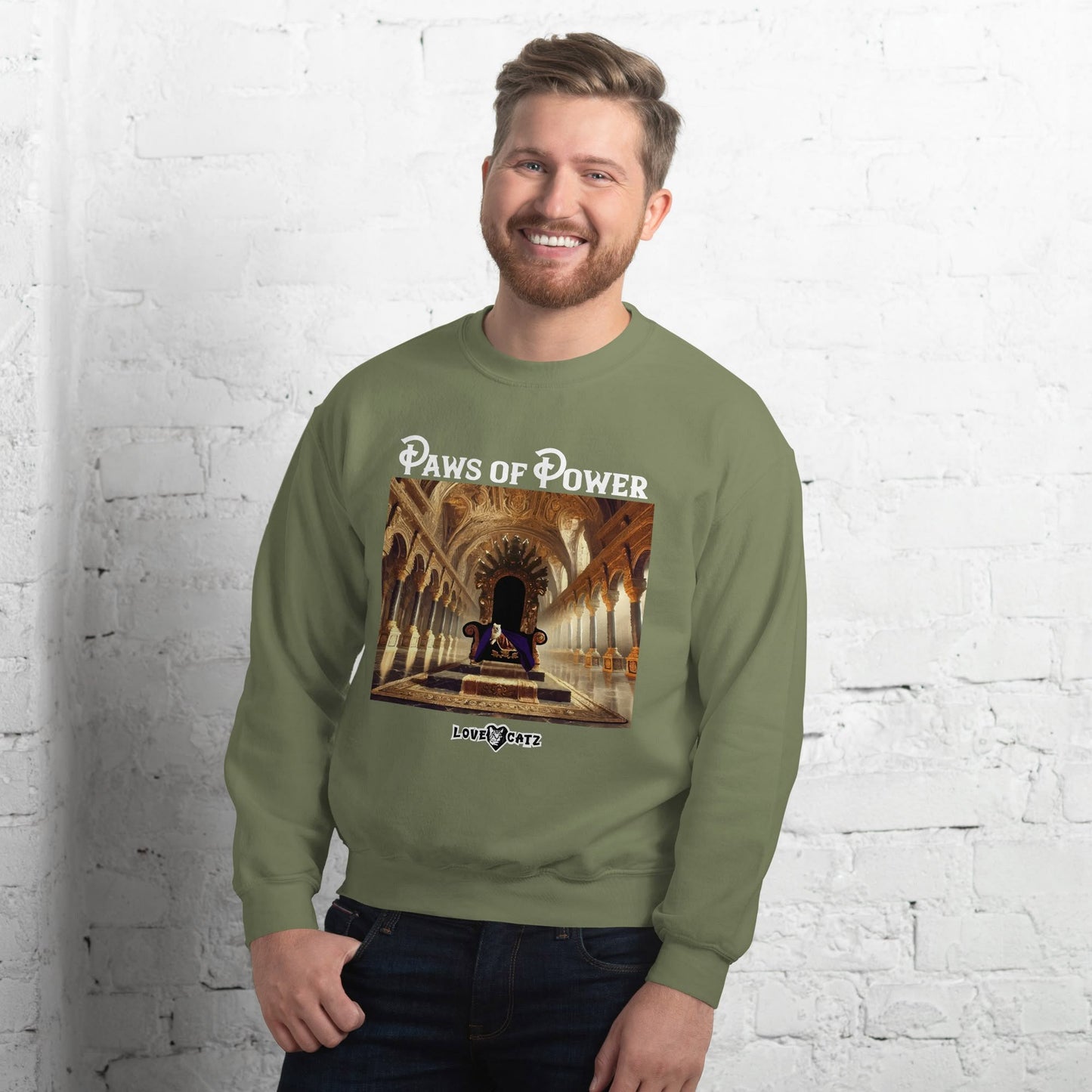 Paws of Power: Sweatshirt (2XL–5XL) - Design 01