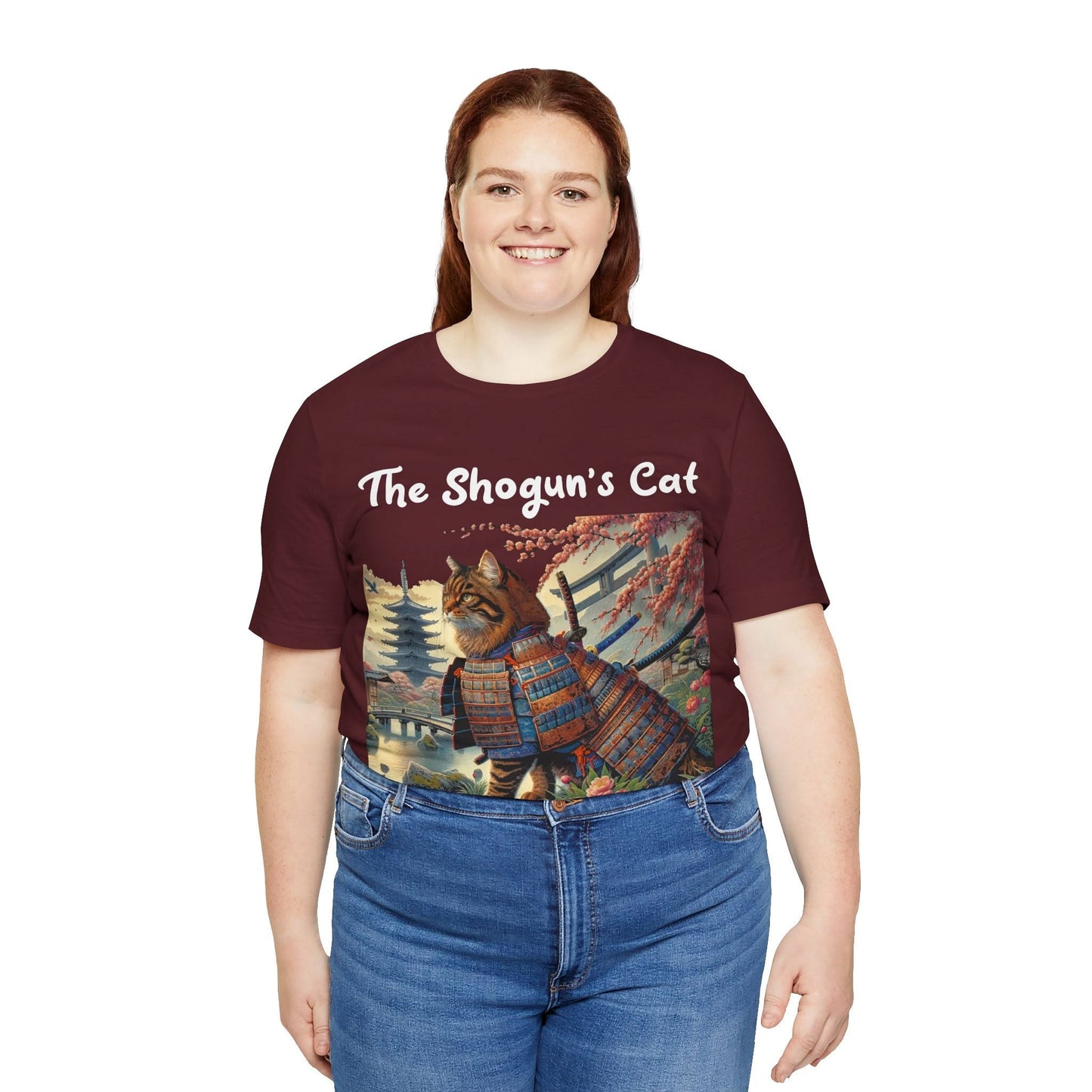 Shogun's Cat Story: T-shirt (2XL–5XL) - Design 01 - Double-Sided