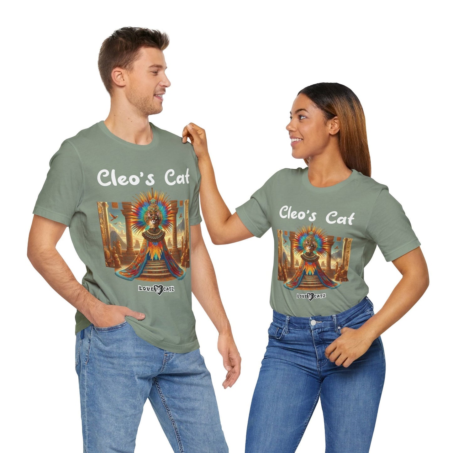 Cleo's Cat Story: T-shirt (S–XL) - Design 01 - Double-Sided