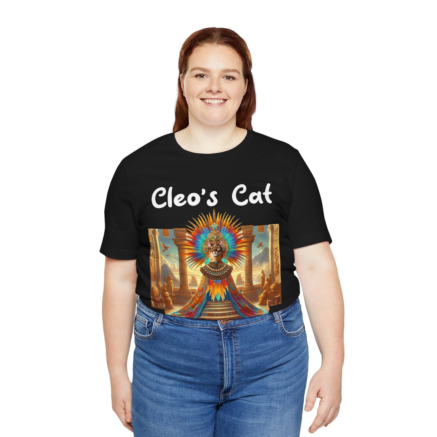 Cleo's Cat Story: T-shirt (2XL–5XL) - Design 01 - Double-Sided