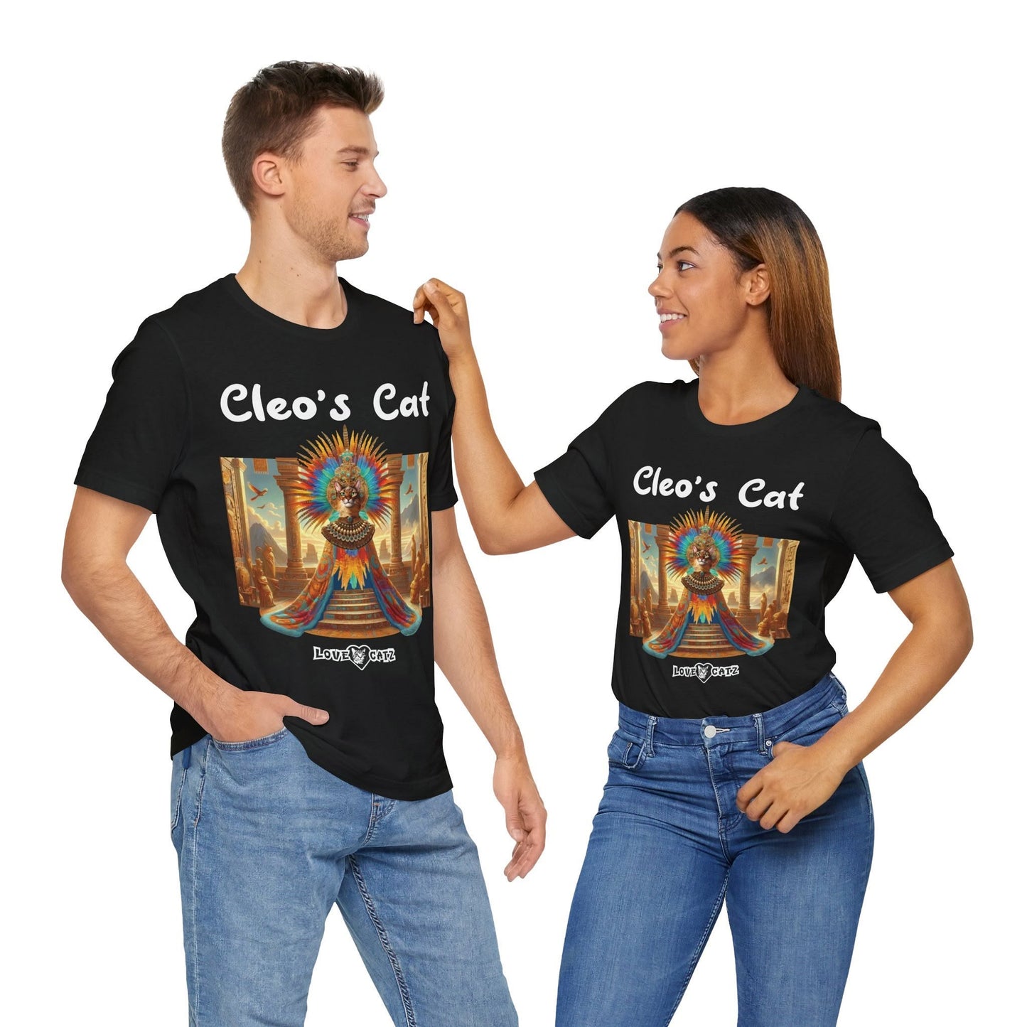 Cleo's Cat Story: T-shirt (S–XL) - Design 01 - Double-Sided