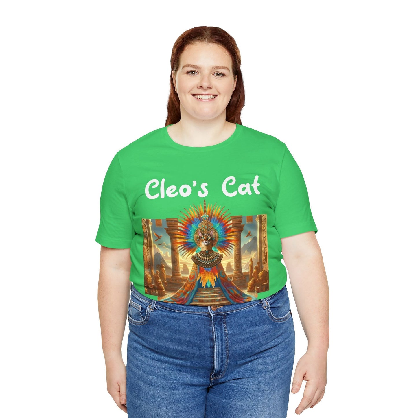 Cleo's Cat Story: T-shirt (2XL–5XL) - Design 01 - Double-Sided