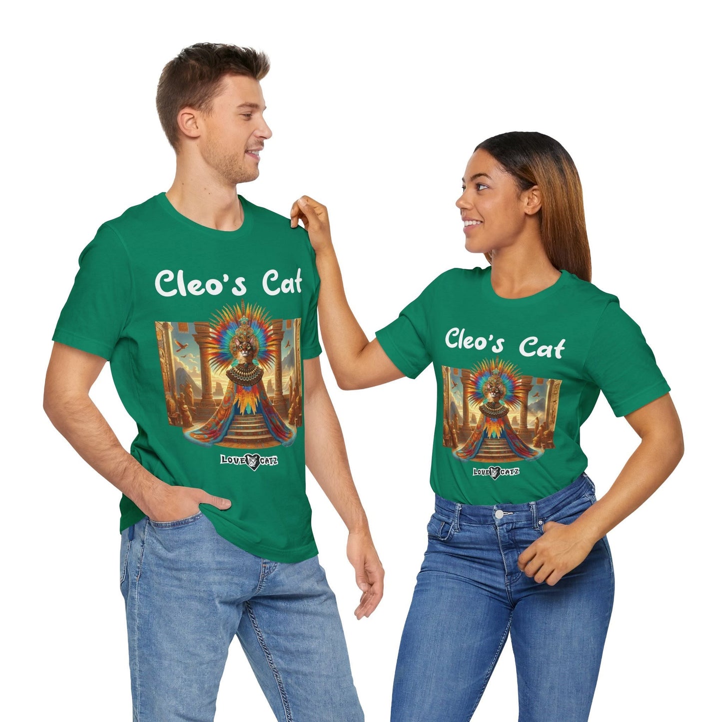 Cleo's Cat Story: T-shirt (S–XL) - Design 01 - Double-Sided