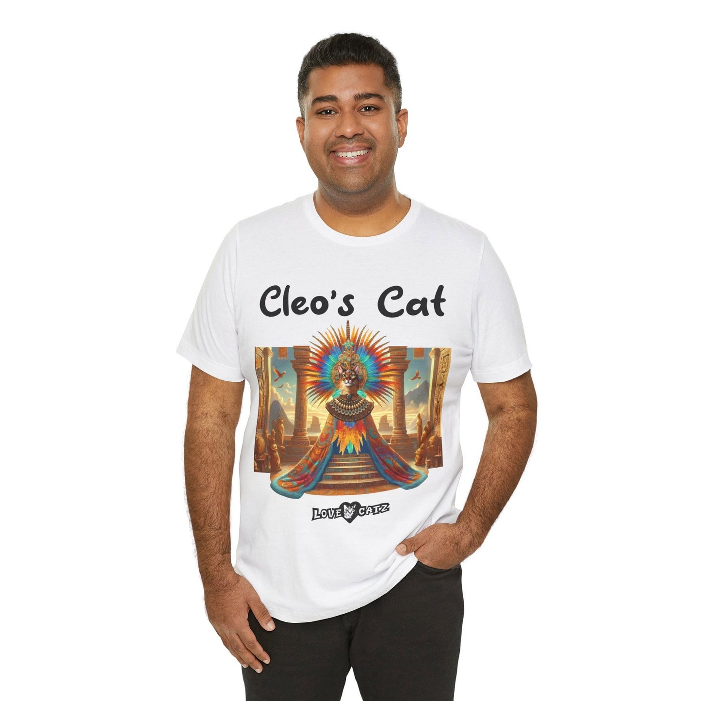 Cleo's Cat Story: T-shirt (2XL–5XL) - Design 01 - Double-Sided