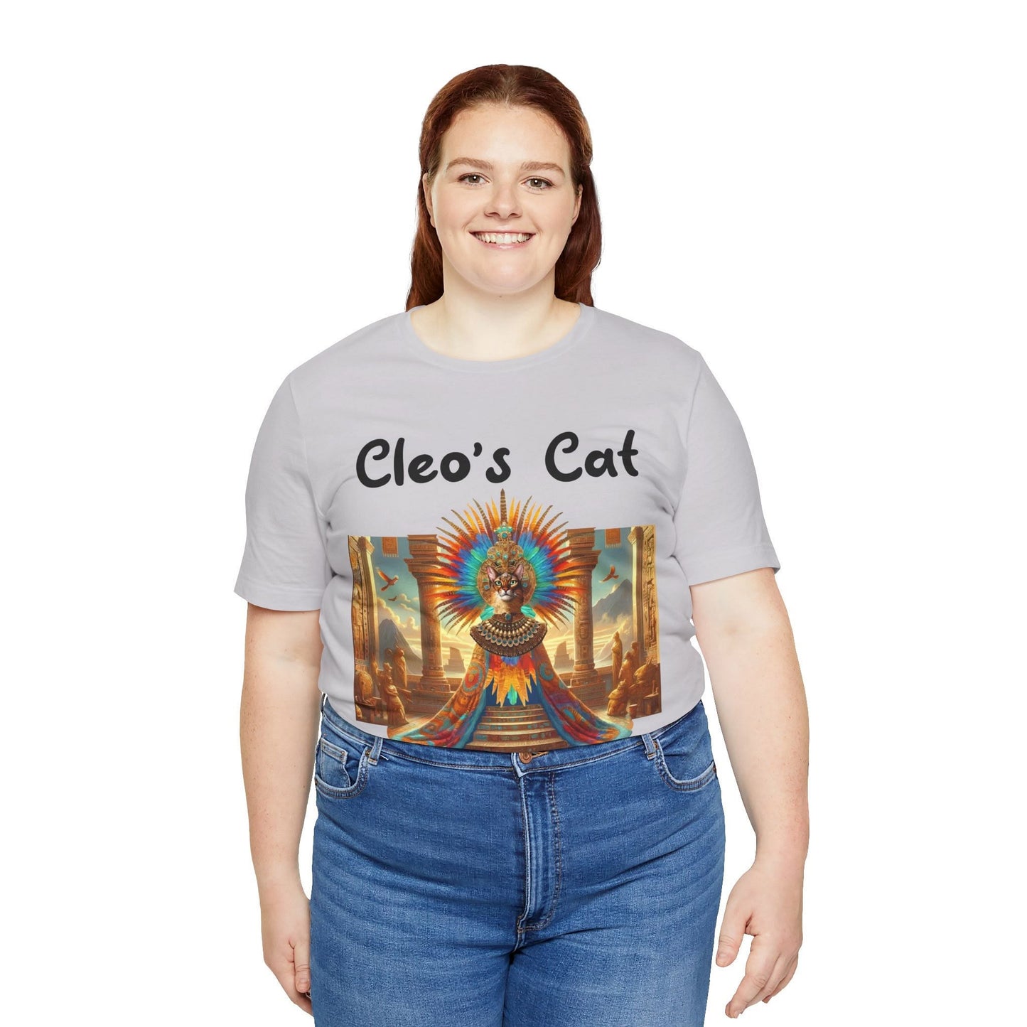 Cleo's Cat Story: T-shirt (2XL–5XL) - Design 01 - Double-Sided
